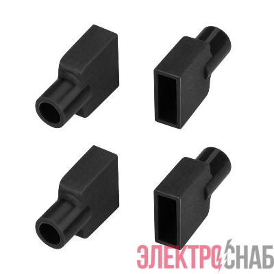 Заглушка WPH-FLEX-0612-SIDE BLACK с отверстием Силикон (комплект) Arlight 045910