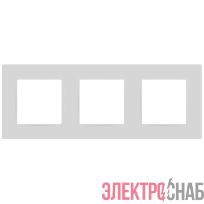 Рамка 3-м 12-5203-01М Классик бел. матов. Эра Б0067720