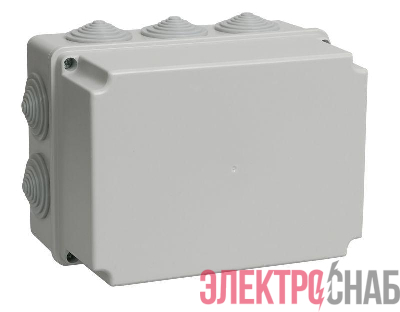 Коробка распаячная ОП 190х140х120 IP44 КМ41245 (10 каб.ввод.) IEK UKO10-190-140-120-K41-44