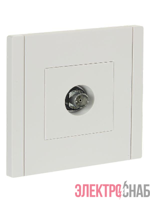 Розетка TV оконечная FORTE&PIANO FP228 бел. IEK FP-A10-O-K01