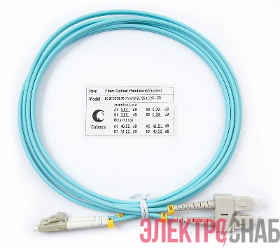 Патч-корд оптический FOP-50-LC-SC-2m Cabeus 7349c