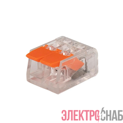 Клемма монтажная рычажного соединения PTC-2P 221-412 450В 32А 0.14-4.0кв.мм Jazzway 5050884