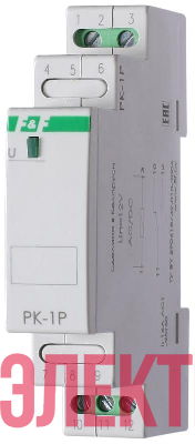 Реле промежуточное PK-1P/Un (монтаж на DIN-рейке 35мм 12В AC/DC 16А перекл.) F&F EA06.001.001