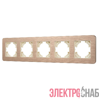 Рамка 5-м FRM-AKIRY-AL-5-GD алюм. Arlight 049736