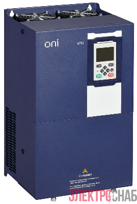 Преобразователь частоты K751 380В 3ф 30-37кВт 60-75А со встроен. тормозом ONI K751-33-3037TM