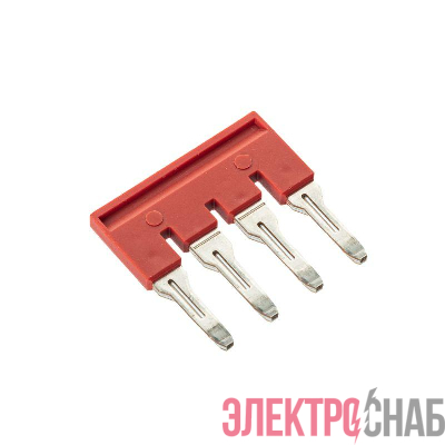 Перемычка вставная для клемм на 6 кв.мм 4-х полюсная (уп.50шт) DKC SBF-4-8
