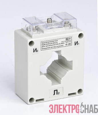 Трансформатор тока ТШП-0.66 300/5А кл. точн. 0.5 5В.А d30мм DEKraft 50138DEK