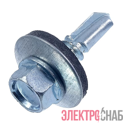 Саморез кровельный 5.5х19 цинк (уп.60шт) коробка СТРОЙМЕТИЗ 299549