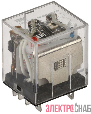 Реле РЭК 77-3(LY3) 10А 12В AC с индикацией IEK RRP10-3-10-012A-LED