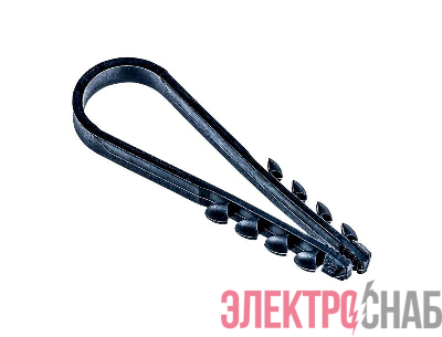 Дюбель-хомут PCD-R 05-10-45-100BL для круглого кабеля PA6.6 черн. (уп.100шт) JazzWay 5054844
