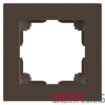 Рамка 1-м СП Accent 6-501-08 бронза Intro Б0063765