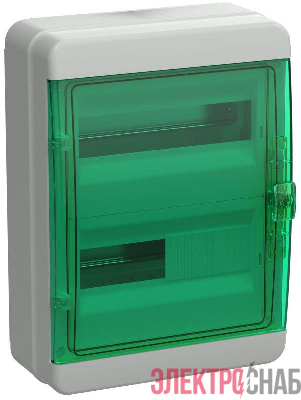 Корпус КМПн-24 TEKFOR IP65 зел. прозр. дверь пластик. IEK TF5-KP72-N-24-65-K03-K06