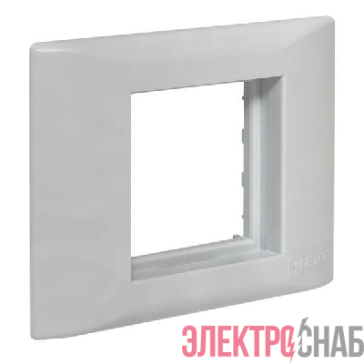 Рамка+суппорт на 2 мод. (1 пост) для парапетного кабельного канала C-Line EKF sup-2-105-50