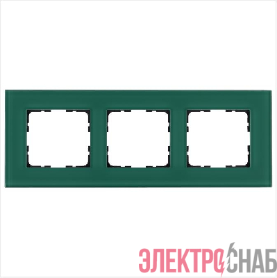 Рамка 3-м G-Glass стекло лазурн. Jasmart G1003GJ