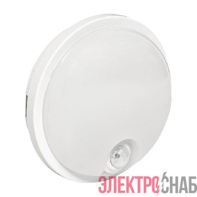 Светильник светодиодный ЖКХ ДПО-2300 15Вт 4000К IP65 круг с инфракрасным датчиком движения LUMA EKF BKL-2300DI-R-15-4000