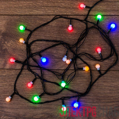Гирлянда светодиодная "Цветные Шарики" 2.8м 20LED мультиколор 2Вт IP20 Neon-Night 303-060
