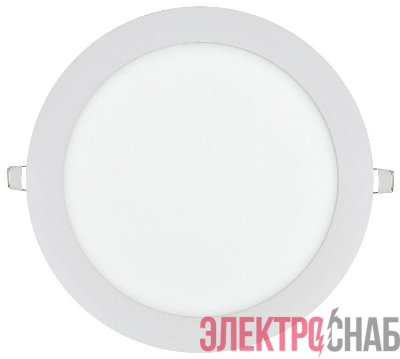 Светильник светодиодный ДВО 1608 18Вт 6500К IP20 встраив.  круг бел. IEK LDVO0-1608-1-18-6500-K01
