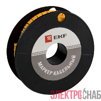 Маркер каб. 6.0кв.мм "L" (ЕС-3) (уп.350шт) PROxima EKF plc-KM-6-L