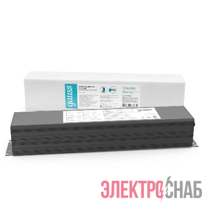 Блок аварийного питания IP65 418х87х68мм 220Вт на 1 час Universal GAUSS 997911020