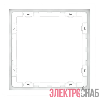 Рамка 1-м S70 пластик. бел. матов. Voltum VLS100102
