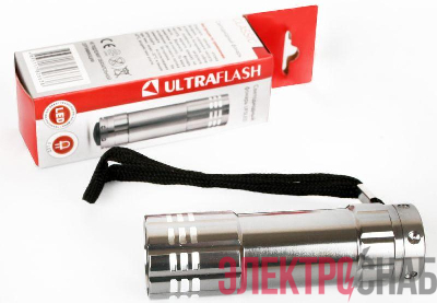 Фонарь UF5LED 3хR03 5LED алюм. металлик (короб) Ultraflash 7901
