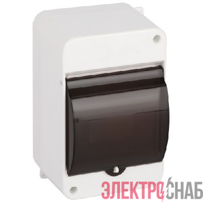 Корпус навесной SIMPLE КМПн 1/4 IP30 пластик.; прозр. крышка; бел. kmpn1.4t Эра Б0069239