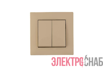 Выключатель 2-клав. Karea RIZZ крем Makel 88010003
