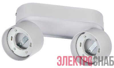Светильник 4042 2хGX53 настенно-потолочный бел. IEK LT-USB0-4042-GX53-1-K01