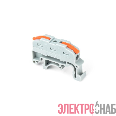Клемма монтажная СМК PTC-1P 4211 DIN 450В 32А 0.08-2.5(4.0)кв.мм JazzWay 5073883