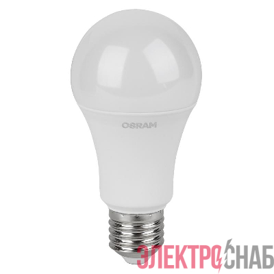 Лампа светодиодная LED Value A 25Вт 3000К тепл. бел. E27 2000лм угол пучка 180град. 220-240В матов. пластик (замена 200Вт) OSRAM 4058075696716