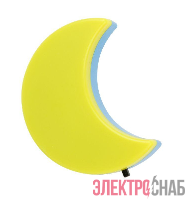Светильник светодиодный NL-244 "Месяц" 220В ночник с выкл. желт. Camelion 14264
