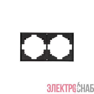 Рамка 2-м STRONG MIELE антрацит Kranz KR-78-0752-5