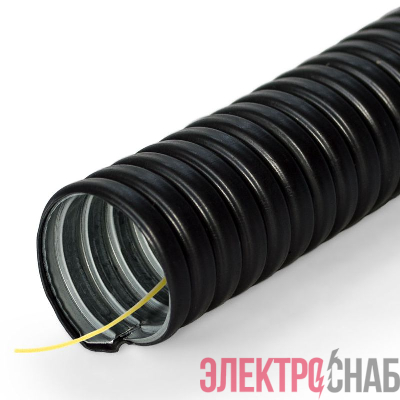Металлорукав в ПВХ изоляции Р3-ЦП-НГ-15 с протяжкой (уп.100м) Промрукав PR04.0115