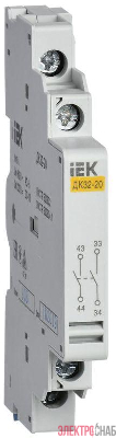 Контакт дополнительный 2НЗ ДК32-20 IEK DMS11D-AU20