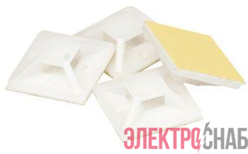 База монтажная самоклеящаяся NFP-30-100/WH 30х30 бел. (уп.100шт) Navigator 71063