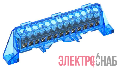 Шина нулевая N в комб. изол. "Стойка" 6х9-15-С TEKFOR IEK TF-NN10-15-DP-K07