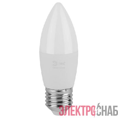 Лампа светодиодная GREEN LINE B35-6W-830-E27 GL 6Вт свеча 3000К свет тепл. E27 Эра Б0067126