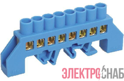 Шина нулевая в комб. DIN-изол. &quot;Стойка&quot; ШНИ-8х12-8-КС-С IEK YNN10-812-8DP-K07
