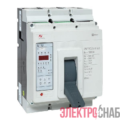 Выключатель автоматический 1000А 70кА AV POWER-5/3 ETU4.2 AVERES EKF mccb-53-1000M-4.2-av