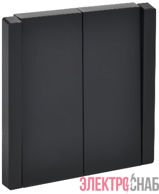 Выключатель 2-кл. СП FORTE&PIANO 10А FP105 черн. IEK FP-V20-0-10-1-K02