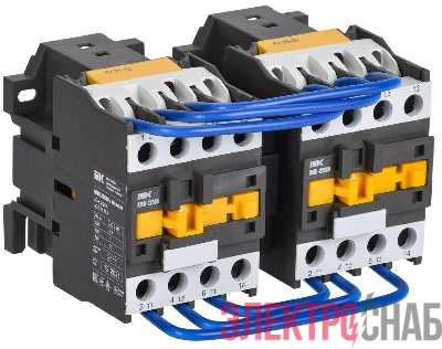 Контактор КМИ-22530 реверс 25А 400В/АС3 2НО IEK KKM23-025-400-20-1