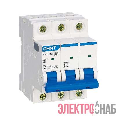 Выключатель автоматический модульный 3п B 10А 4.5кА NXB-63S (R) CHINT 296813