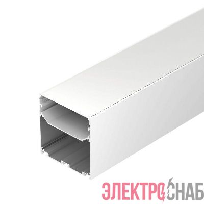 Профиль LINE-M-7575-2500 WHITE L2500 алюм. Arlight 058158