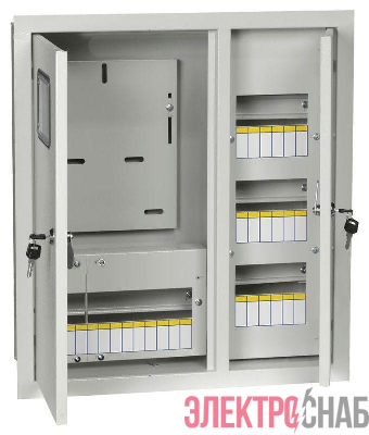 Корпус металлический ЩУРв-3/30 (550х500х165мм) IP31 TITAN IEK MKM35-V-30-31-1-ZO