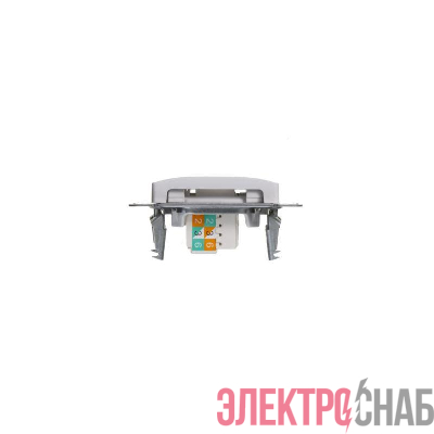 Розетка компьютерная + телефонная 2-м СП Glossa RJ45 + RJ11 кат.5E механизм бел. SE GSL000185