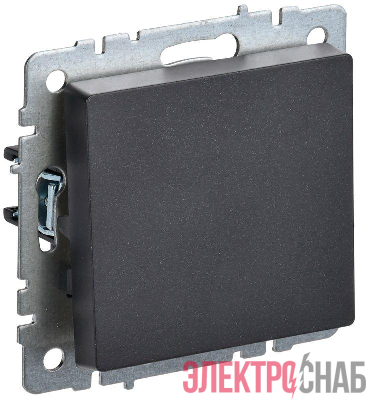 Выключатель проходной 1-кл. СП BRITE ВС10-1-6-БрЧ 10А механизм черн. IEK BR-V12-0-10-K02
