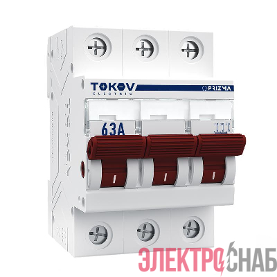 Выключатель нагрузки модульный 2п 63А PRIZMA TOKOV Electric TKE-PZ60-MDSI-2-63