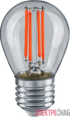 Лампа светодиодная 95 140 NLL-F-G45-5-230-R-E27 для гирлянд БелтЛайт красн. NAVIGATOR 95140