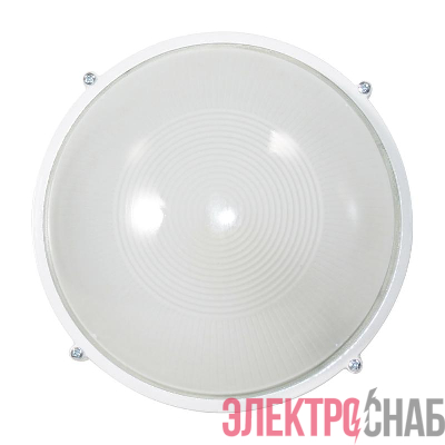 Светильник "Банник" 1101 НПП 03-100-009 1х100Вт E27 IP65 круг большой корпус бел. Элетех 1005500930