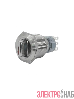 Переключатель GQ22-L-22X/33/S IP40 2НО+2НЗ на 3 положения без фиксации I-O-II d22мм метал. Электротехник ET259213